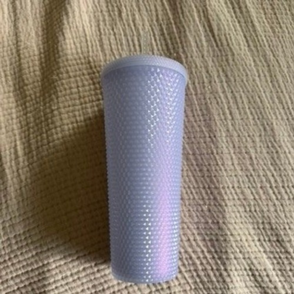 Starbucks‎ 24oz Lavender Iridescent Studded Venti Cold Cup Tumbler w Straw